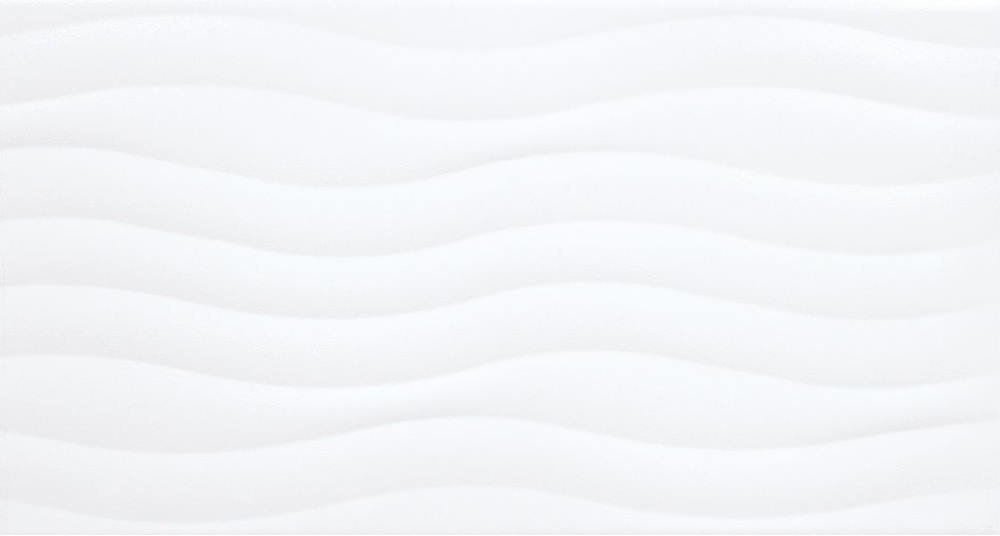 Керамическая плитка Polcolorit Elixir Bianco Fala, цвет белый, поверхность глянцевая, прямоугольник, 300x600
