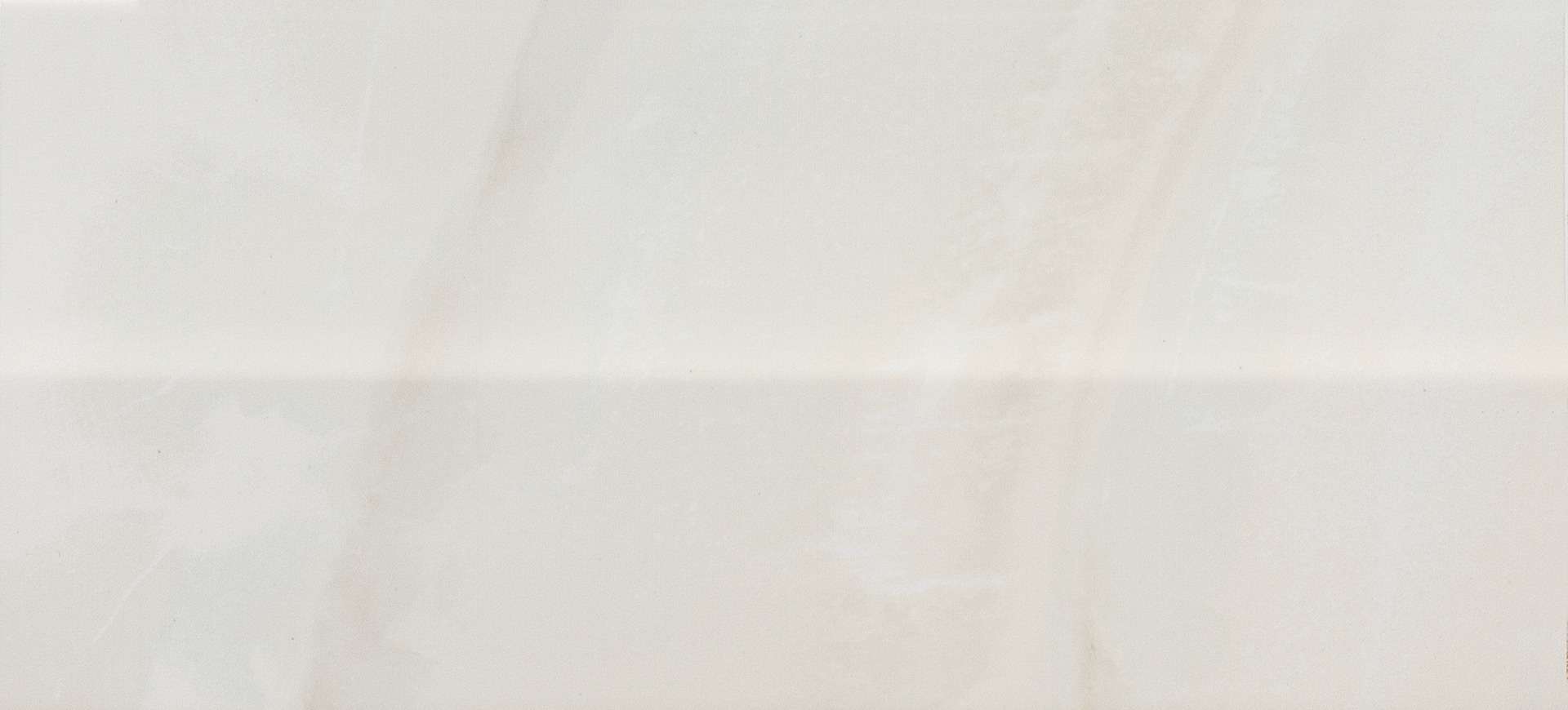Бордюры Marazzi Italy Evolutionmarble Alzata Onice MM2X, цвет белый, поверхность глянцевая, прямоугольник, 150x325