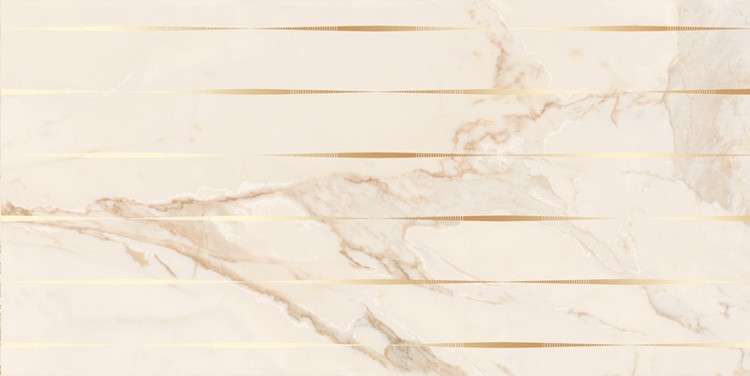 Декоративные элементы Керлайф Calacatta Gold Linea, цвет бежевый, поверхность глянцевая, прямоугольник, 315x630