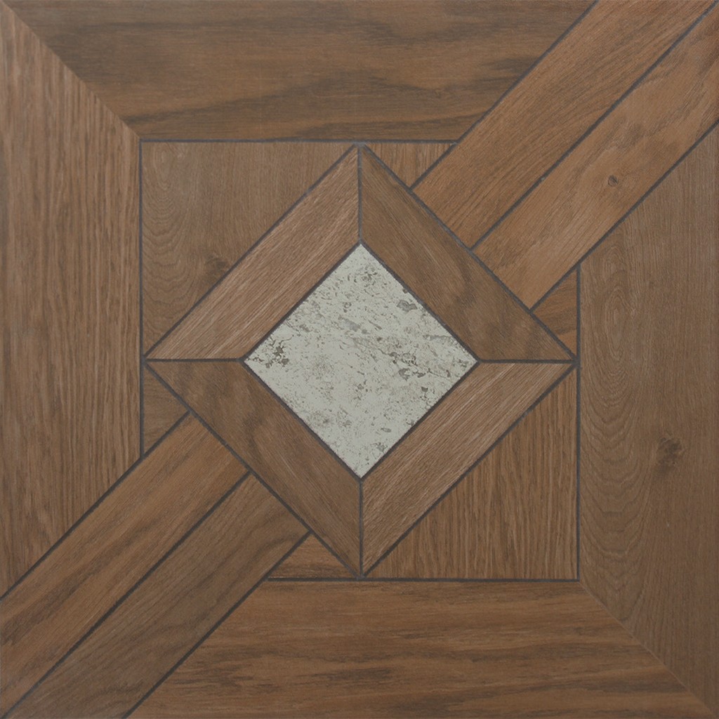Керамическая плитка Еврокерамика Мадрид 1 MD 0249, цвет коричневый, поверхность матовая, квадрат, 330x330