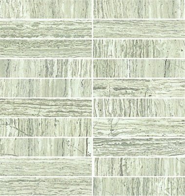 Мозаика MO.DA Attica Pro Mosaico Brick Gesatto Grigio Lev, цвет серый, поверхность полированная, квадрат, 295x295