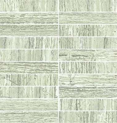 Мозаика MO.DA Attica Pro Mosaico Brick Gesatto Grigio Lev, цвет серый, поверхность полированная, квадрат, 295x295