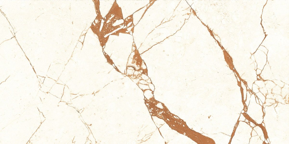 Керамогранит Maimoon Maimoon Perlato Pearl Glossy, цвет белый коричневый, поверхность глянцевая, прямоугольник, 600x1200