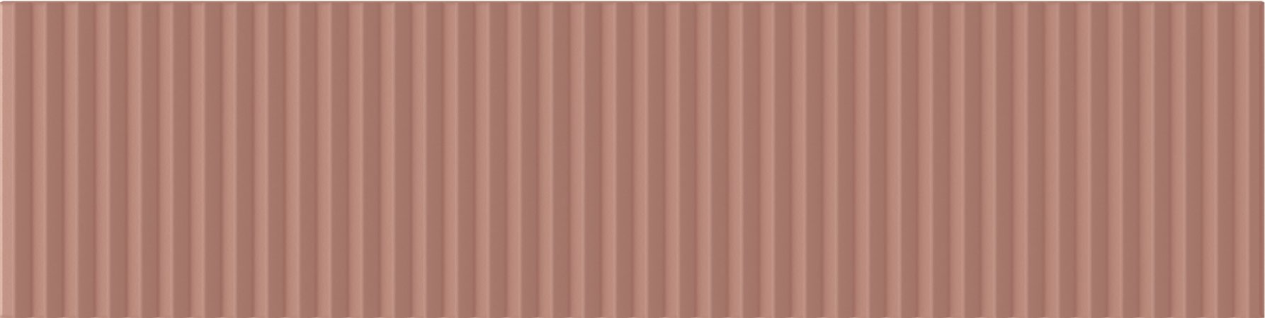 Керамическая плитка Wow Twin Peaks Low Cotto 131561, цвет терракотовый, поверхность матовая 3d (объёмная), под кирпич, 75x300