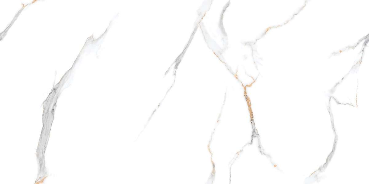 Керамогранит Polo gres Storneto Statuario 17 Punch, цвет белый, поверхность полированная, прямоугольник, 600x1200