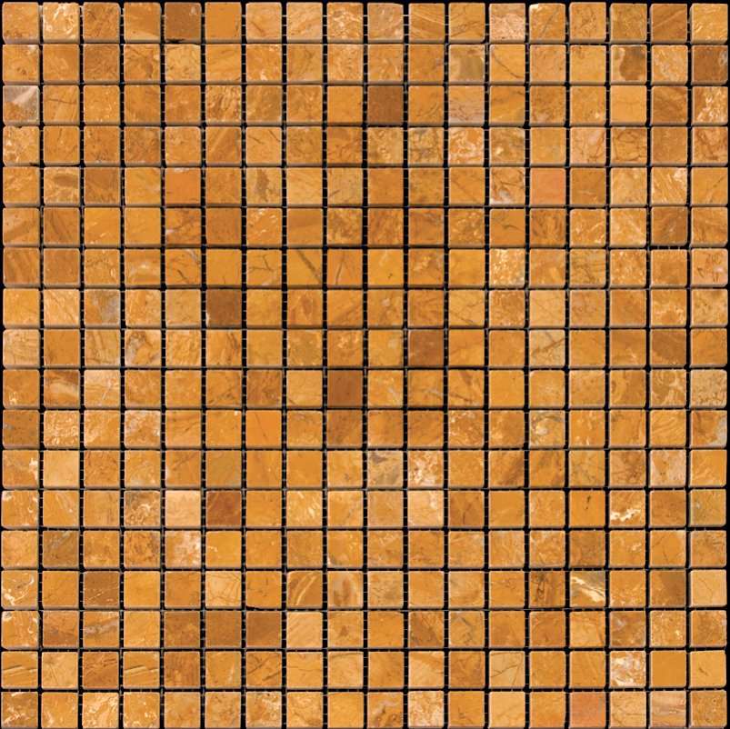 Мозаика Natural Mosaic Adriatica (1,5X1,5) M097-15Т, цвет оранжевый, поверхность матовая, квадрат, 305x305