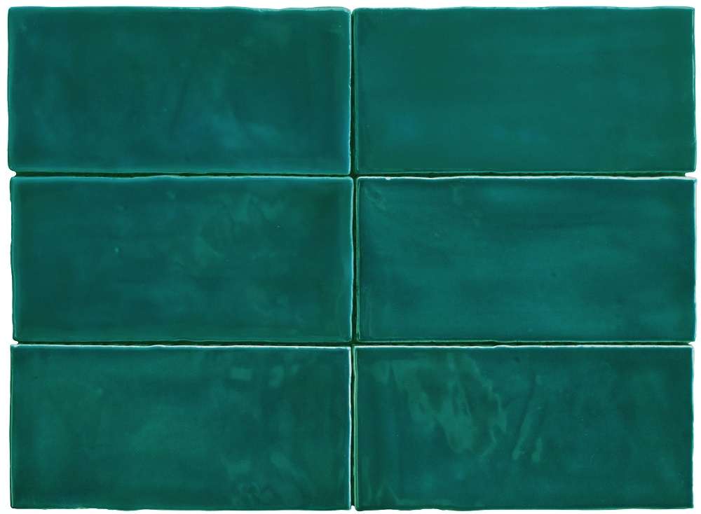 Керамическая плитка Sartoria Memorie Oltremare Glossy SAME1113G, цвет зелёный, поверхность глянцевая, прямоугольник, 65x130
