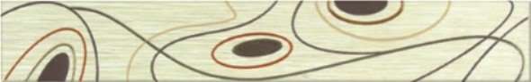 Бордюры Керамин Фриз Сакура 3, цвет бежевый, поверхность матовая, прямоугольник, 400x62