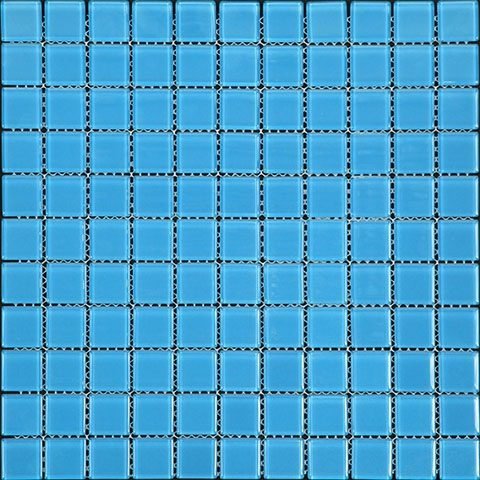 Мозаика Natural Mosaic Color Palette A-143 (Стекло), цвет синий, поверхность глянцевая, квадрат, 300x300