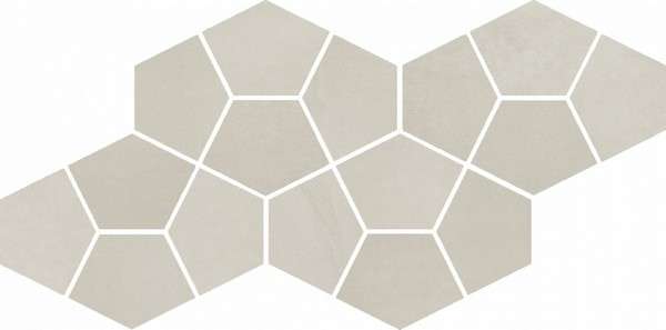 Мозаика Italon Continuum Pure Mosaico Prism 620110000182, цвет бежевый, поверхность матовая, прямоугольник, 205x413