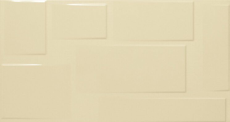 Керамическая плитка Fanal Rev. Blocks Camel Relieve, цвет бежевый, поверхность глянцевая, прямоугольник, 320x600
