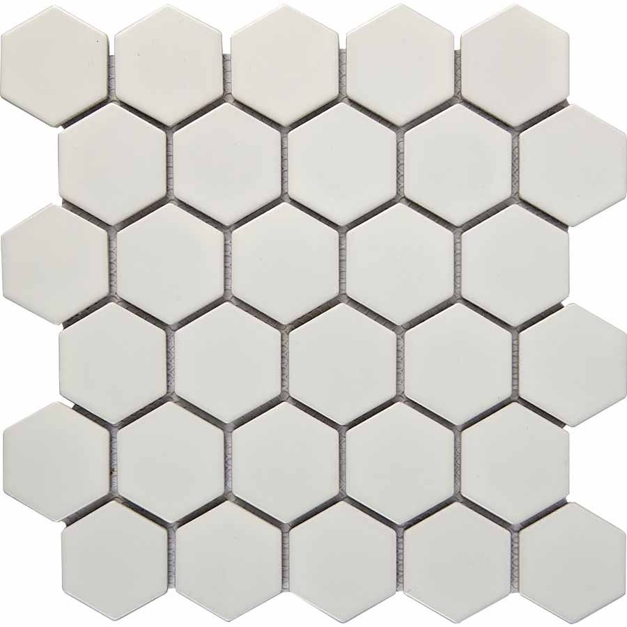 Мозаика Pixel Mosaic PIX610 Керамогранит (51х59 мм), цвет белый, поверхность матовая, прямоугольник, 270x285