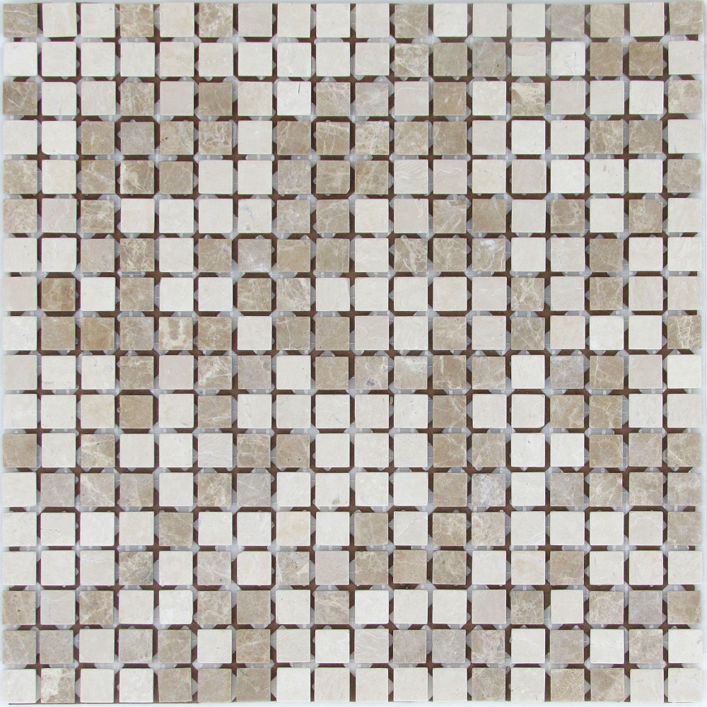 Мозаика Bonaparte Bonaparte Sevilla-15 Slim, цвет бежевый, поверхность матовая, квадрат, 305x305