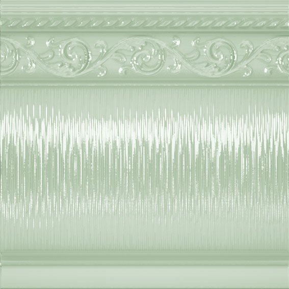 Бордюры Carmen Zocalo Yara Verde Pastel, цвет зелёный, поверхность глянцевая, квадрат, 150x150