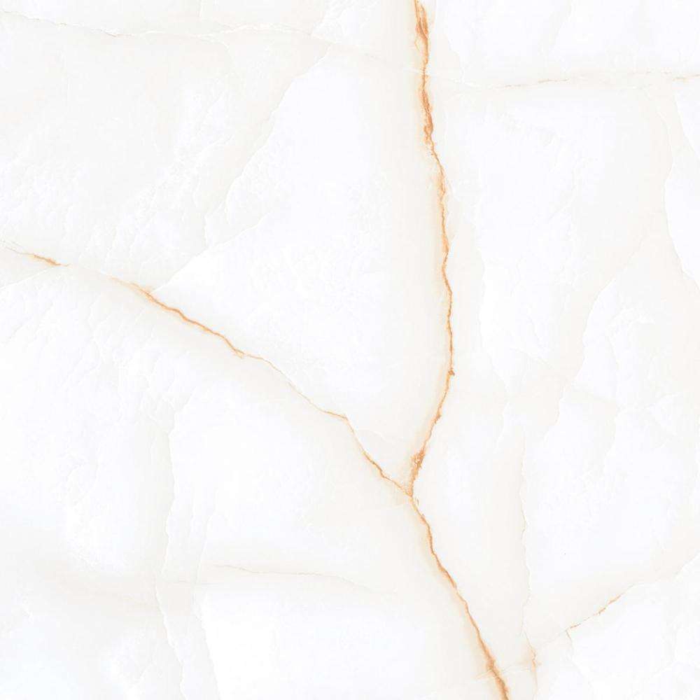 Керамогранит Laparet Onyx Clowdy, цвет белый бежевый, поверхность полированная, квадрат, 600x600