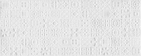 Декоративные элементы Dom Aria Blanco Macrame Inserto, цвет белый, поверхность глянцевая, прямоугольник, 200x500