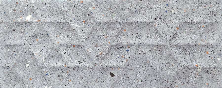 Керамическая плитка Tubadzin W-Dots Graphite STR, цвет серый, поверхность рельефная, прямоугольник, 298x748
