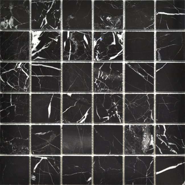 Мозаика Colori Viva Nero-Brown Mos.Polished Nero Oriental CV20008, цвет чёрный, поверхность полированная, квадрат, 300x300