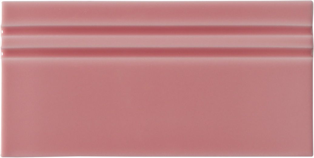 Бордюры Adex ADRI5081 Rodapie Malvarrosa, цвет розовый, поверхность глянцевая, прямоугольник, 100x200