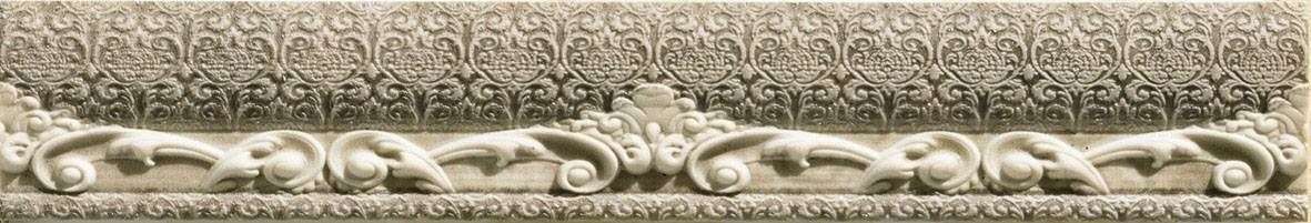 Бордюры Atlantic Tiles Mares Moldura Hermitage Bronce, цвет коричневый, поверхность матовая, прямоугольник, 50x295