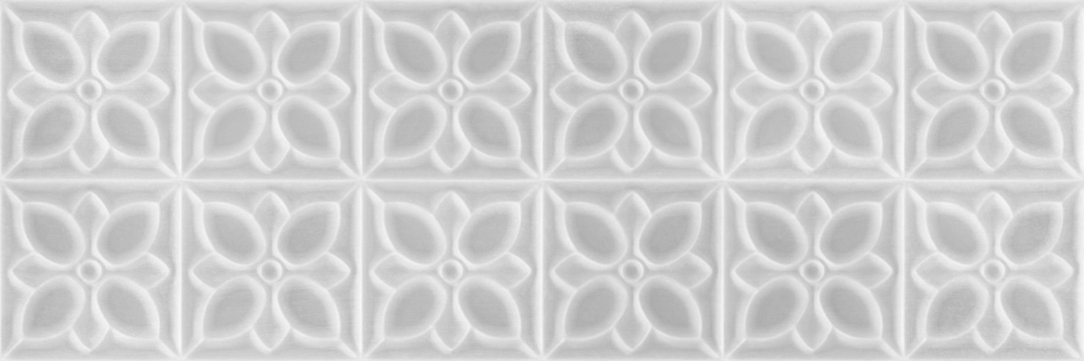 Керамическая плитка Meissen Lissabon LBU093, цвет серый, поверхность глянцевая рельефная, прямоугольник, 250x750