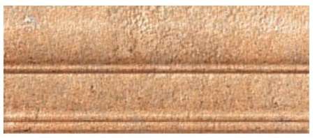 Бордюры ABK Petraia V-Cap Linearet Ocra A50054, цвет коричневый, поверхность матовая, прямоугольник, 50x125