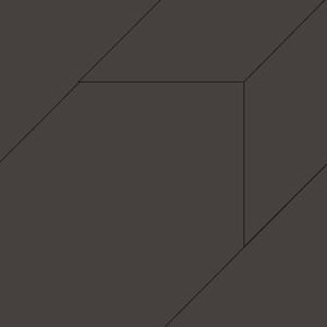 Керамогранит Mutina Tierras Humus Trio PUTM04, цвет чёрный, поверхность матовая, квадрат, 1200x1200