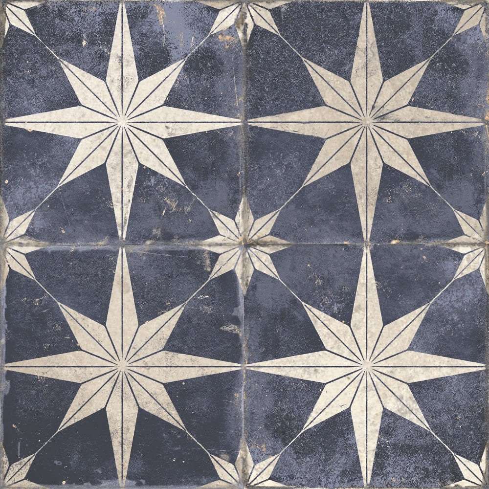 Керамическая плитка Peronda Fs Star Sky 328147, цвет белый синий, поверхность матовая, квадрат, 450x450