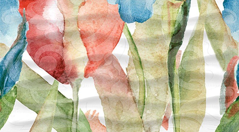 Панно Ceradim Surface Dec Tulip Panno C, цвет разноцветный, поверхность глянцевая, прямоугольник, 250x450