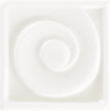 Вставки Grazia Essenze Onda Tozz. Bianco Craquele TOD010, цвет белый, поверхность глянцевая, квадрат, 60x60