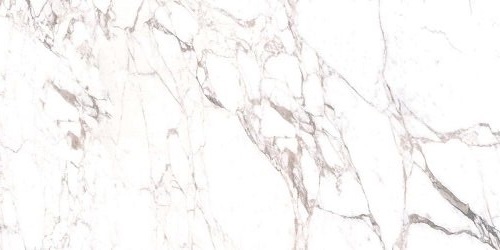 Широкоформатный керамогранит Casalgrande Padana Marmoker Calacatta Extra Lucido, цвет белый серый, поверхность глянцевая лаппатированная, прямоугольник, 1180x2780