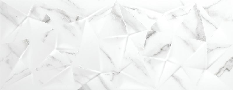 Керамическая плитка Azulev Calacatta Kite Brillo Slimrect White, цвет белый, поверхность матовая, прямоугольник, 242x642