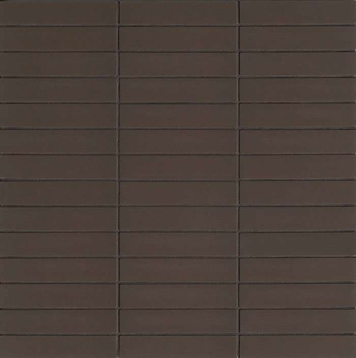 Мозаика Mutina Teknomosaico Fango 993312, цвет коричневый, поверхность матовая, квадрат, 300x300