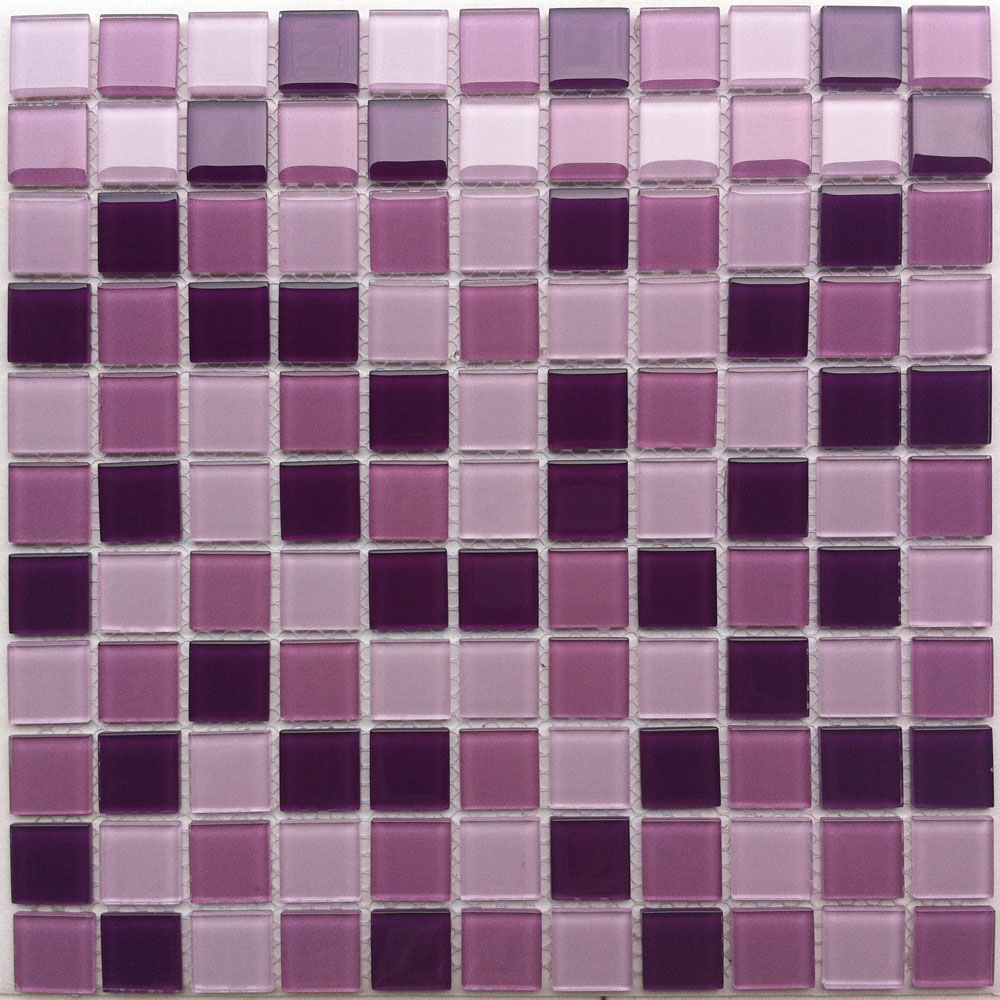 Мозаика Bonaparte Bonaparte Vialet, цвет фиолетовый, поверхность глянцевая, квадрат, 300x300