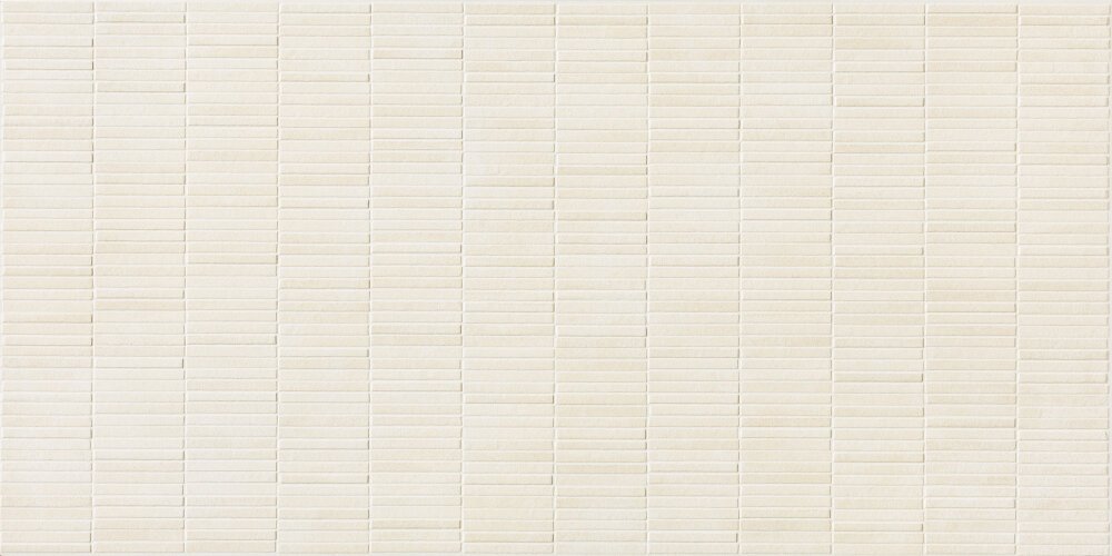 Керамогранит Impronta Terre Bianco Mini Irregolo TE01BAMI, цвет белый, поверхность матовая 3d (объёмная), прямоугольник, 600x1200