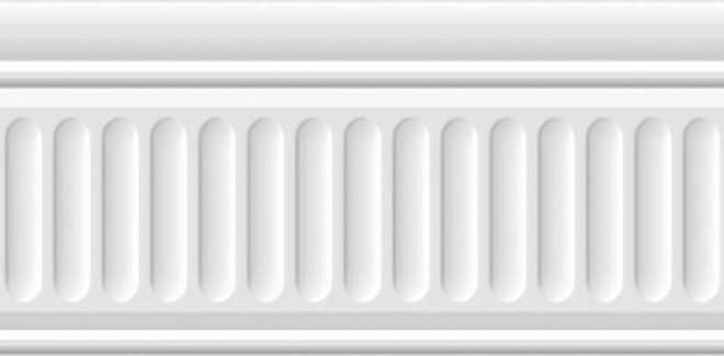 Бордюры Kerama Marazzi Бордюр Бланше белый структурированный 19048\3F, цвет белый, поверхность глянцевая, прямоугольник, 99x200