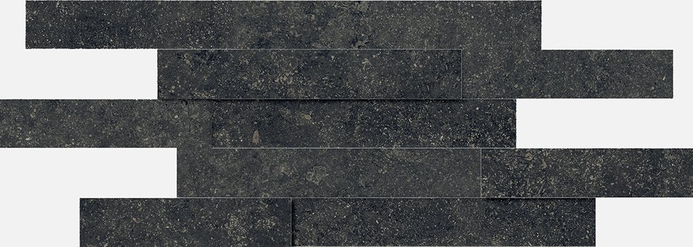 Декоративные элементы Italon Room Stone Black Brick 3D 620110000103, цвет чёрный, поверхность патинированная 3d (объёмная), под кирпич, 280x780
