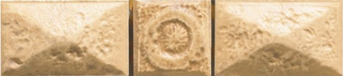 Бордюры Cinca Forum Nut Piramide D 0450/332, цвет коричневый, поверхность матовая, прямоугольник, 35x160