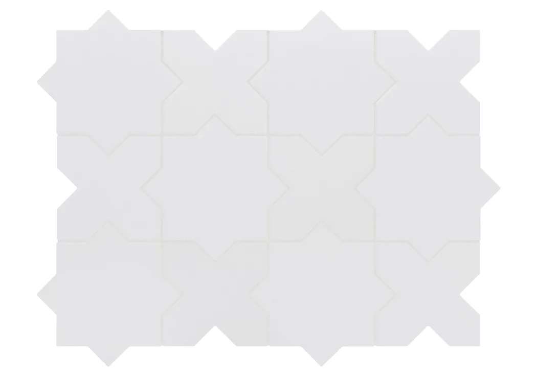 Керамогранит Equipe Porto Cross White 30614, цвет белый, поверхность матовая, , 120x120