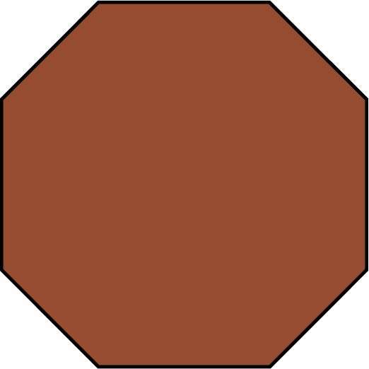 Керамогранит Ce.Si Art Deco Gres Ottagono, цвет терракотовый, поверхность матовая, восьмиугольник, 100x100