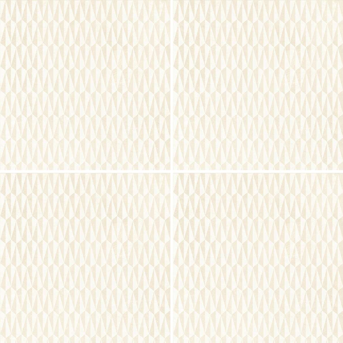 Керамогранит Mutina Azulej Trama Bianco PUA14, цвет бежевый, поверхность матовая, квадрат, 200x200