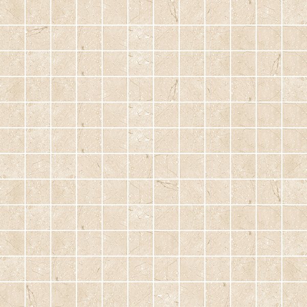 Мозаика Rodnoe Aura Crema Mosaico Marfil, цвет бежевый, поверхность глянцевая, квадрат, 300x300