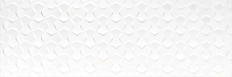 Декоративные элементы Baldocer Blanco Brillo Bowtie, цвет белый, поверхность глянцевая рельефная, прямоугольник, 400x1200