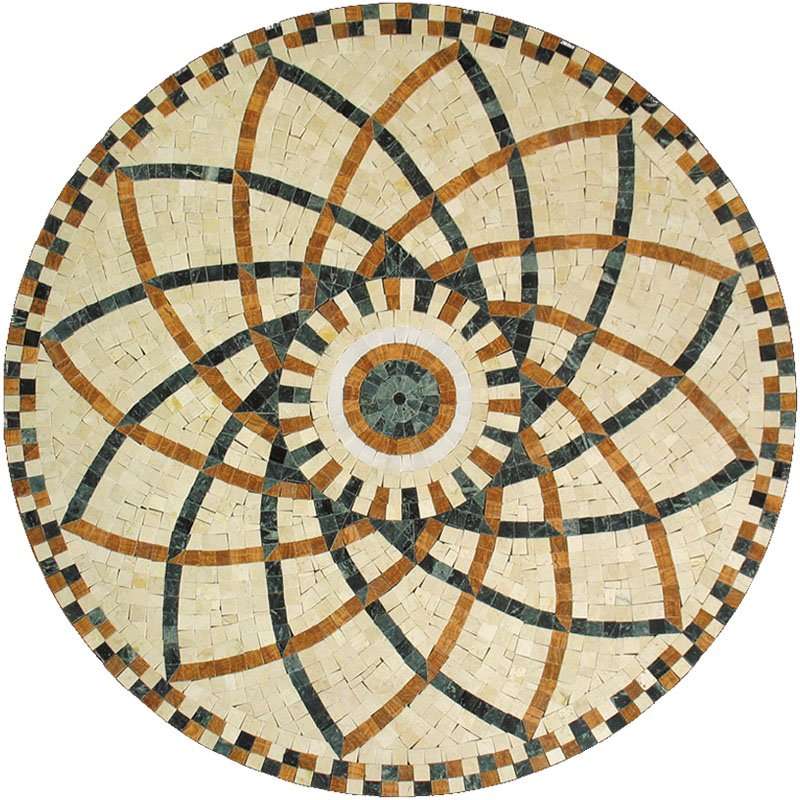 Мозаика Natural Mosaic Мозаичные розоны PH-15, цвет разноцветный, поверхность полированная, квадрат, 1000x1000