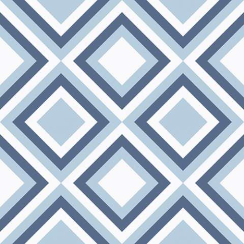 Декоративные элементы Vallelunga Colibri Blu Dec D2 6000353, цвет синий, поверхность матовая, квадрат, 125x125