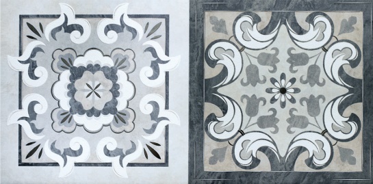 Декоративные элементы Piastrella Пьемонт Лион Декор 1, цвет серый, поверхность матовая, прямоугольник, 250x500