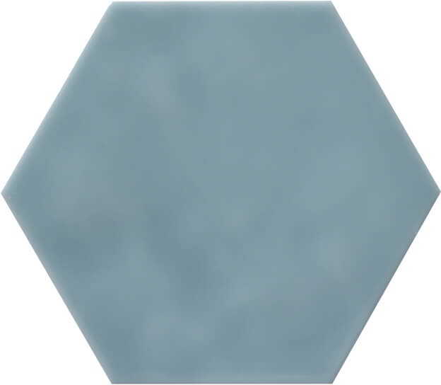 Керамическая плитка Adex Levante Hexagono Poniente Glossy ADLE1027, цвет бирюзовый, поверхность глянцевая, шестиугольник, 108x124