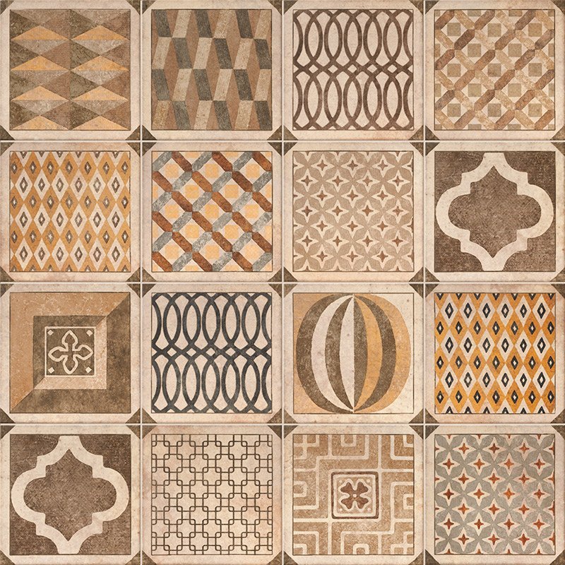 Декоративные элементы Mainzu Rialto Decor Venato, цвет коричневый, поверхность матовая, квадрат, 150x150