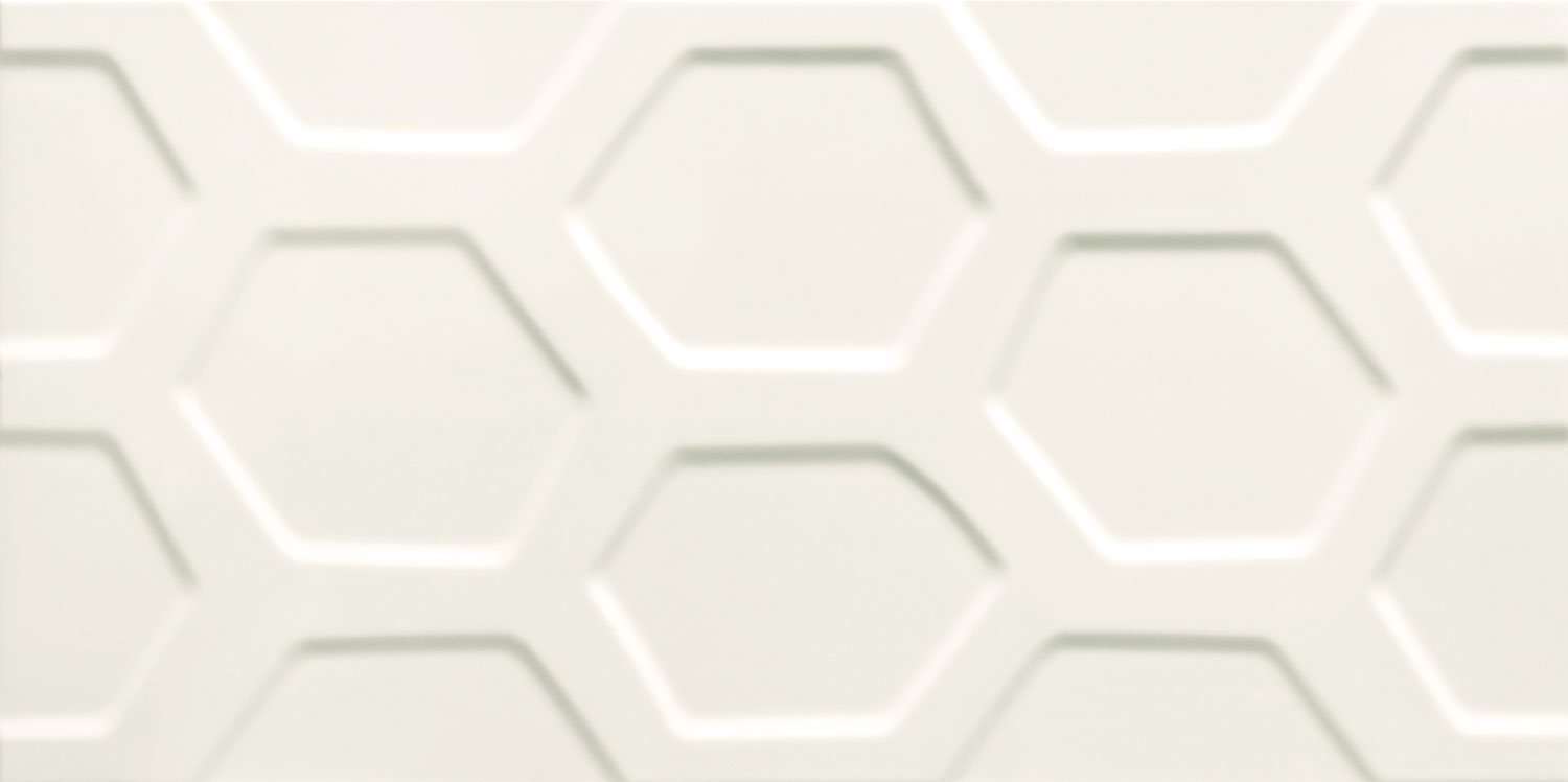 Керамическая плитка Tubadzin All in White 1 STR, цвет белый, поверхность матовая, прямоугольник, 298x598
