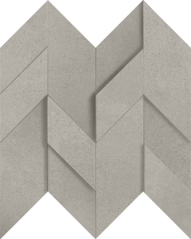 Мозаика Terratinta Kos Moln TTKO04MF3DN, цвет серый, поверхность структурированная 3d (объёмная), квадрат, 300x300